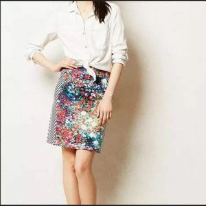 Anthropologie Tabitha Spring Meadow Pencil Skirt